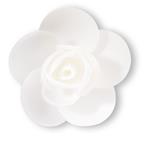 Dekoracje waflowe Róże białe 13071G (op. 90szt, 5.5cm) - MODECOR